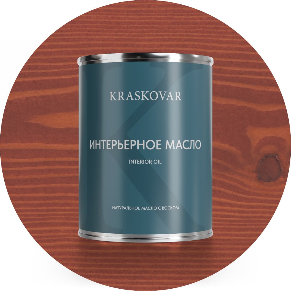 Изображение товара Масло для интерьера Kraskovar Deco Oil Interior вишня, 0.75 л