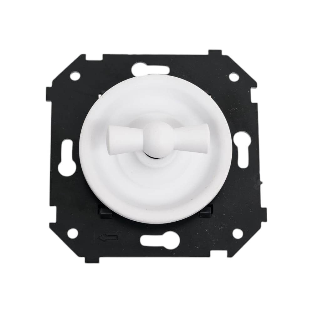 Изображение товара Выключатель 2-клавишный Bironi с скрытым монтажом белый матовый