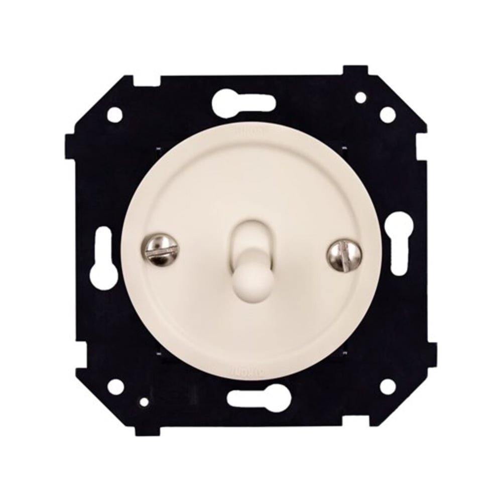 Изображение товара Выключатель 1-клавишный проходной Bironi скрытый монтаж песочное золото B3-231-24M