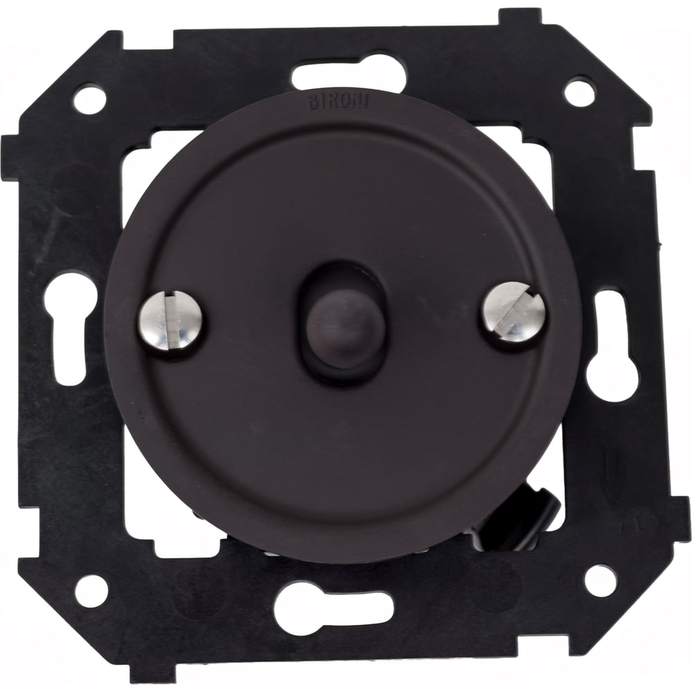 Изображение товара Выключатель 1-клавишный проходной Bironi B3-231-22M пластик коричневый матовый