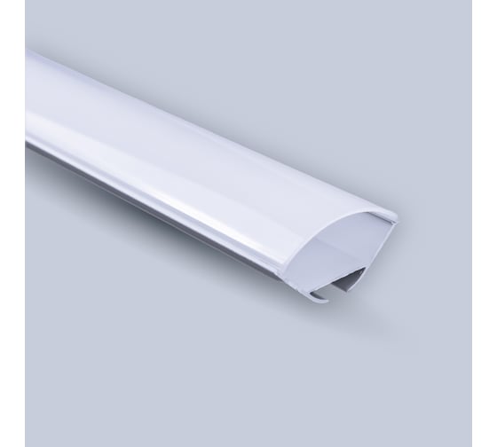 Изображение товара Угловой алюминиевый профиль ELEGANZ 30x30 мм с рассеивателем, м 25510