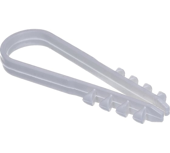 Изображение товара Нейлоновый дюбель-хомут REXANT 11-18 мм, белый, 100 шт. 07-4502