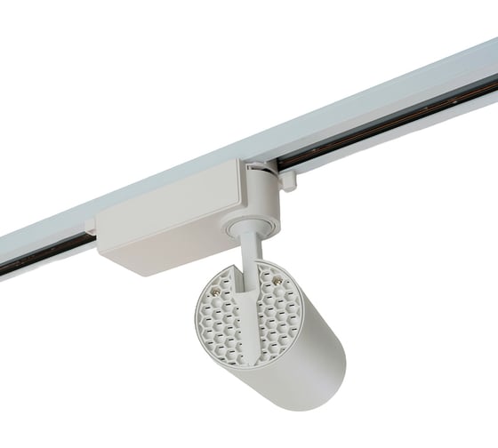 Изображение товара Светодиодный светильник FERON AL137 трековый однофазный на шинопровод 20W 4000K белый, изменяемый угол освещения 15-60град, 51175