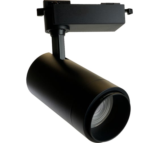 Изображение товара Светодиодный светильник FERON AL137 трековый однофазный на шинопровод 30W 4000K черный, изменяемый угол освещения 15-60град, 51178