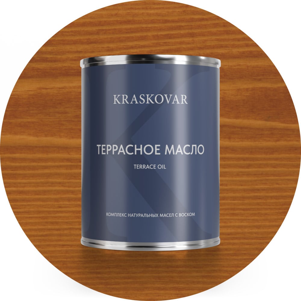 Изображение товара Масло для террас Kraskovar Deco Oil Terrace осенний клен 0.75 л защитное декоративное масло