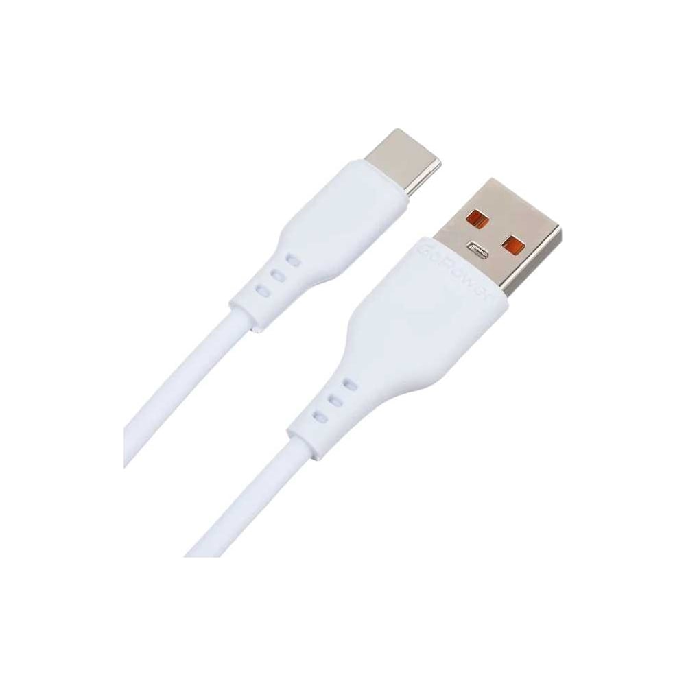 Изображение товара Кабель GoPower GP01T USB (m)-Type-C (m) 1.0м 2.4A ПВХ белый 00-00018565