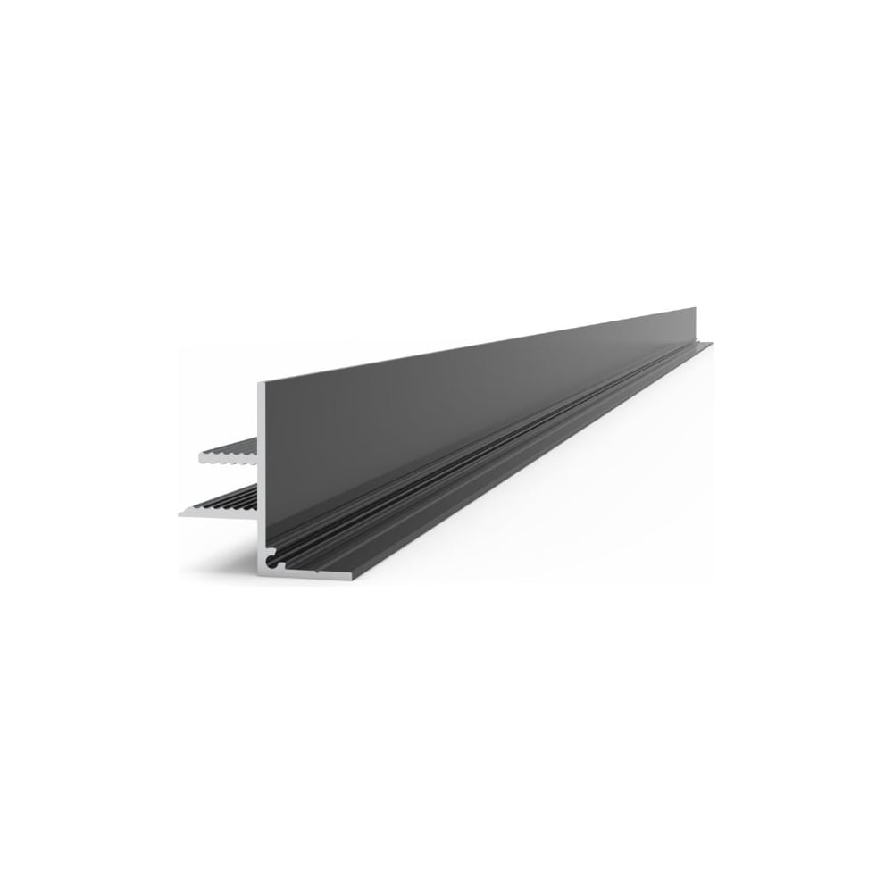 Изображение товара Потолочный плинтус под гипсокартон ДИАЛ 12 мм черный матовый 2000 мм