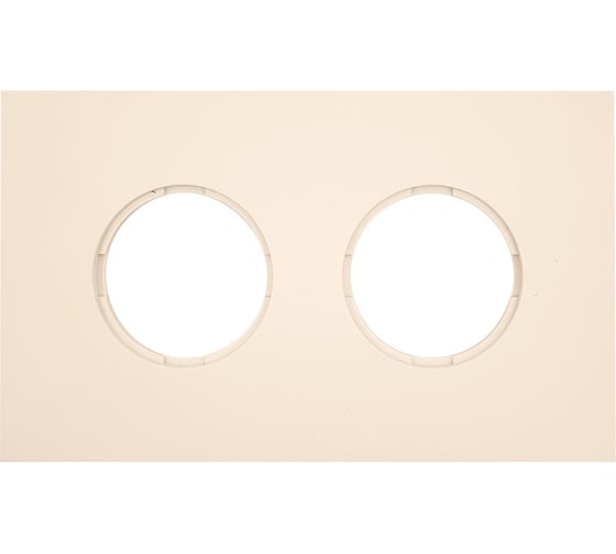 Изображение товара Рамка 2 постовая Bironi скрытый монтаж, Шедель Бриз, пластик, цвет Песочное золото матовый BF6-620-24M