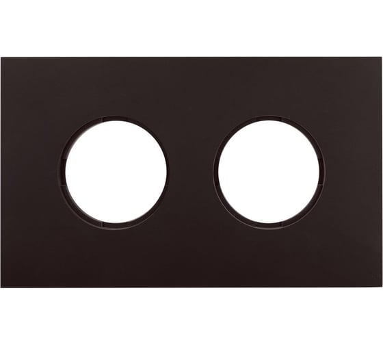 Изображение товара Рамка 2 постовая Bironi скрытый монтаж, Шедель Бриз, пластик, цвет Коричневый матовый BF6-620-22M
