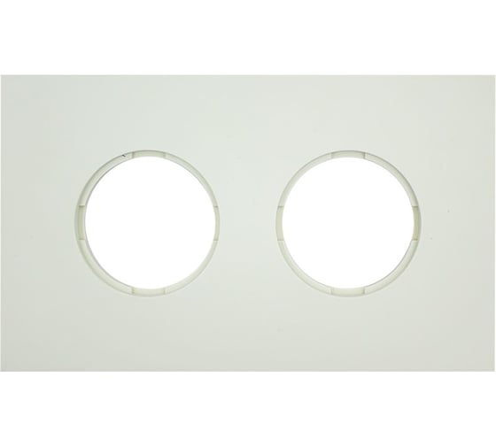 Изображение товара Рамка 2 постовая Bironi скрытый монтаж, Шедель Бриз, пластик, цвет Слоновая кость матовый BF6-620-211M