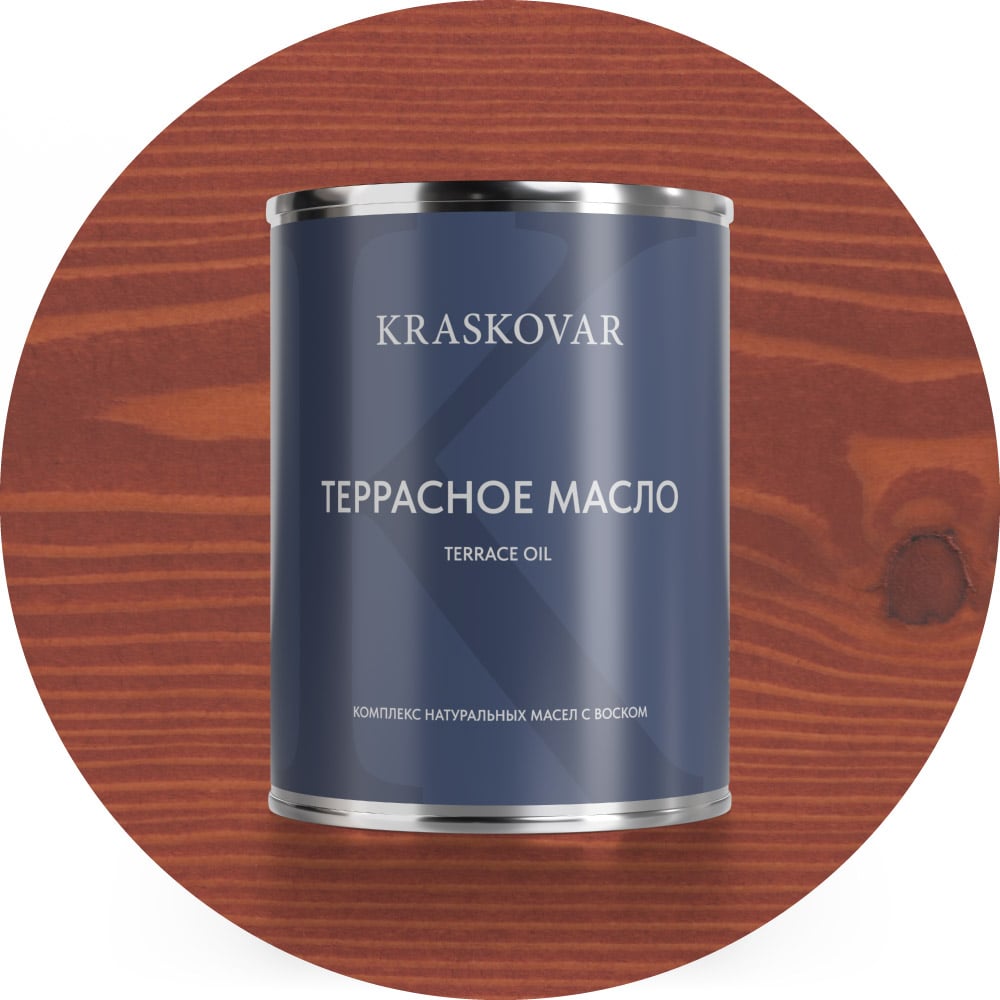Изображение товара Масло для пропитки древесины Kraskovar Deco Oil Terrace вишня 0.75 л