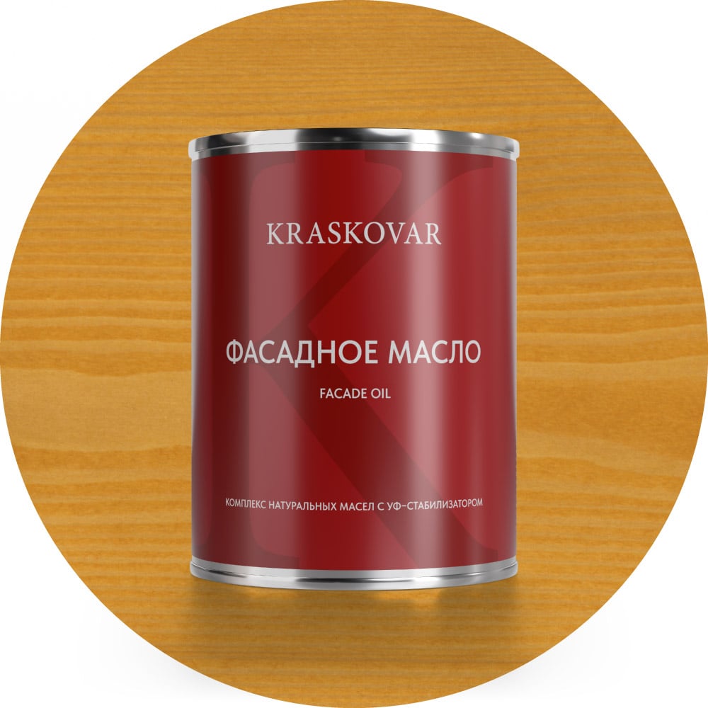 Изображение товара Масло для фасада Kraskovar Deco Oil Fasade ель 0.75 л для наружных работ защита и декор