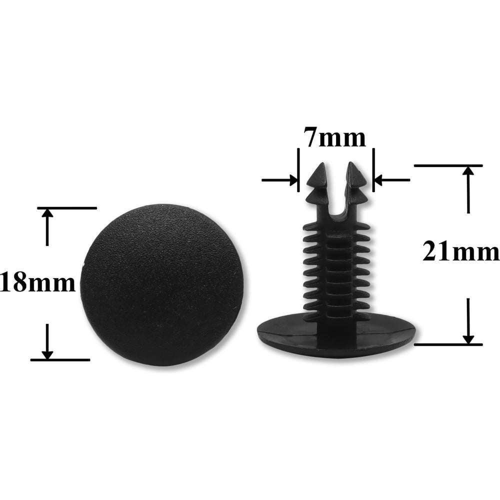 Изображение товара [Аксессуары] КрепАвто7703077362 Универсальная шляпка-елочка 6,8 мм