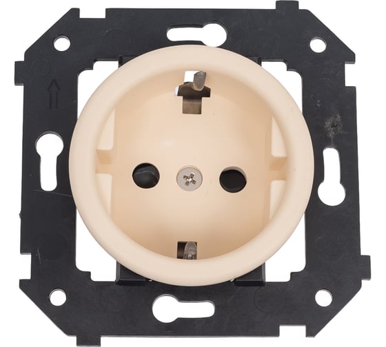 Изображение товара Розетка Bironi с З.К. (скрытый монтаж), Песочное золото матовый B3-101-24M