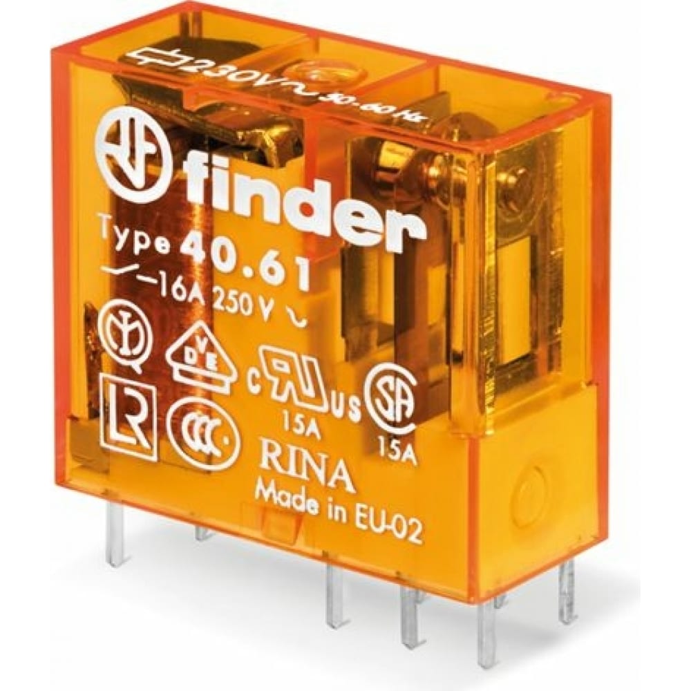 Миниатюрное универсальное электромеханическое реле Finder реле миниатюрное универсальное электромеханическое 40 51 8 230 0000 finder