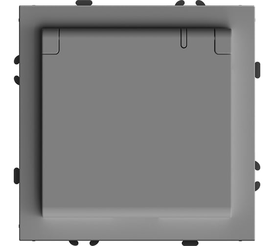 Изображение товара Розетка 1-местная STEKKER с крышкой с защ. штор, с/з, 250В, 16А, серия Эмили, RST16-5112-10, платиново-серый, soft touch, 49959