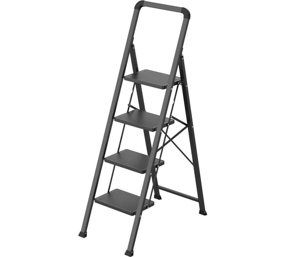 Изображение товара Стремянка Zalger 4 широкие ступени, сталь 311-4