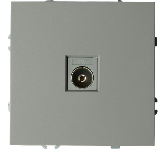 Изображение товара Розетка телевизионная STEKKER 1-местная (механизм), 75 Ом, 5-862МГц, серия Эмили, RST00-5108-10, платиново-серый, soft touch, 49953