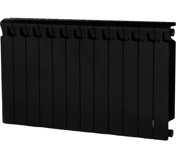 Изображение товара Биметаллический радиатор RIFAR MONOLIT 500 Антрацит 12 секц. бок. R-MN-500-12-AN