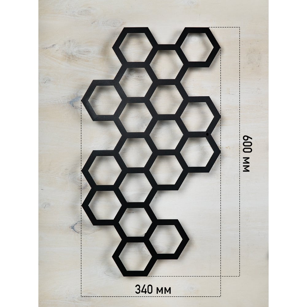 Изображение товара Настенный модуль для вьющихся растений 600х340 мм сталь черный СКП 600х340 мм