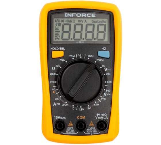 Изображение товара Портативный мультиметр Inforce с тестом батареек 01-05-04