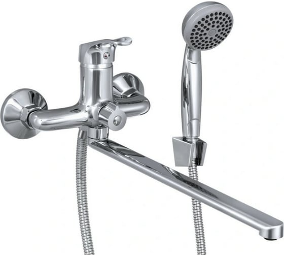 Изображение товара Универсальный смеситель СЛАВЕН с поворотным изливом, переключатель флажковый, одноручный СЛ-ОД-Б31