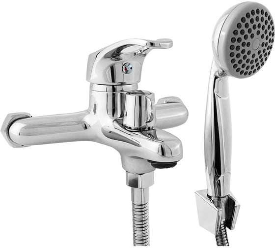 Изображение товара Смеситель для ванны СЛАВЕН с коротким литым изливом, переключатель кнопочный, одноручный СЛ-ОД-Б30