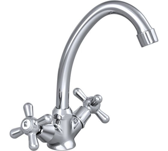 Изображение товара Смеситель для мойки/умывальника СЛАВЕН двуручный СЛ-ДВ-О11