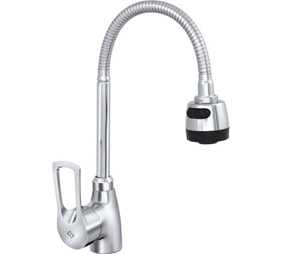 Изображение товара Смеситель для мойки СЛАВЕН с гибким изливом, одноручный СЛ-ОД-Ц25