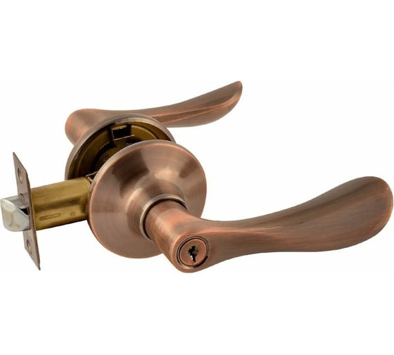 Изображение товара Ручка-защелка НОРА-М ЕСО стар.медь ЗВ3-01-Э ключ/фикс. 14047