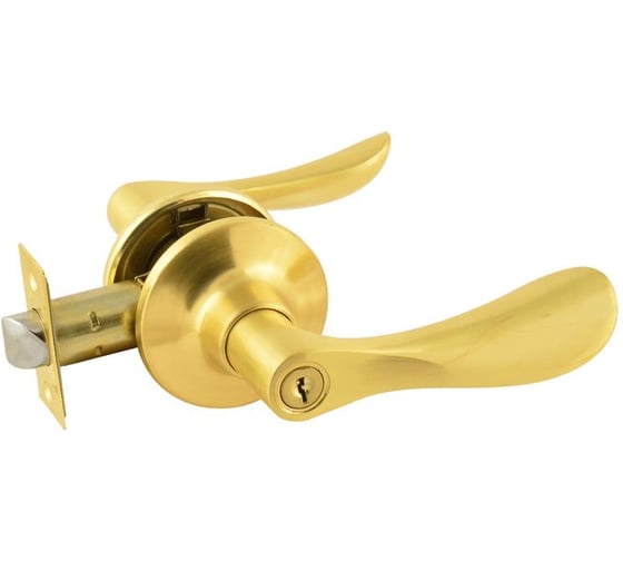 Изображение товара Ручка-защелка НОРА-М ЕСО мат.золото ЗВ3-01-Э ключ/фикс. 14045