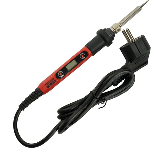 Изображение товара Паяльник STEKKER с регулировкой температуры цифровой до 500С с керамическим нагревателем, 60Вт, долговечное жало, 230В, PLE702-60, 49818