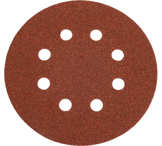 Изображение товара Круг шлифовальный на липучке, дерево 125 мм, Р100, 25 шт МАНКОР 125.Р100.LW25