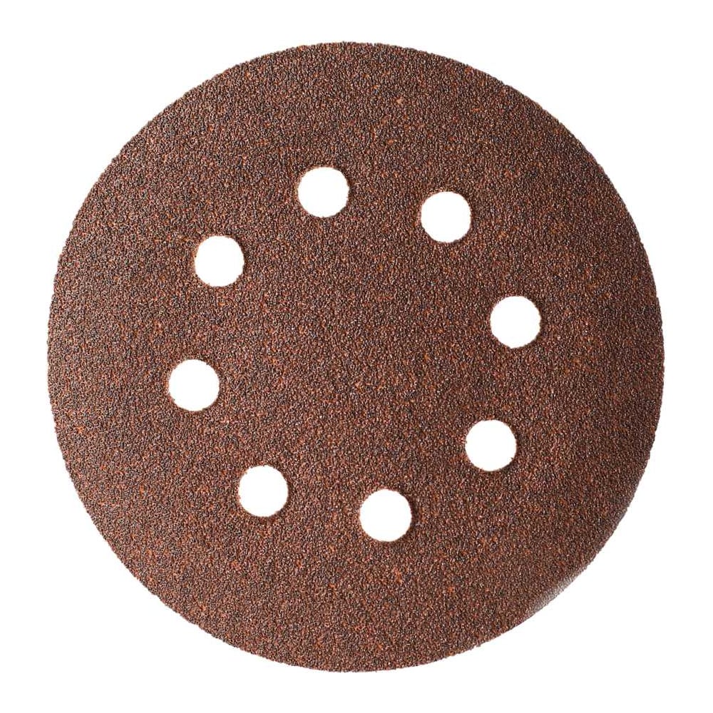 Изображение товара Круг шлифовальный на липучке для дерева 125 мм Р80 25 шт МАНКОР