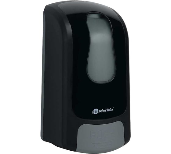 Изображение товара Дозатор для жидкого мыла Merida ONE пластиковый, механический, картриджный, черный DEC121