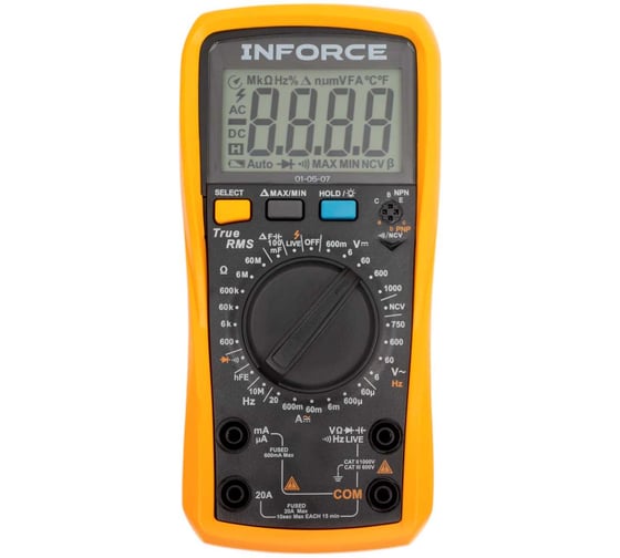 Изображение товара Цифровой универсальный мультиметр Inforce 01-05-07