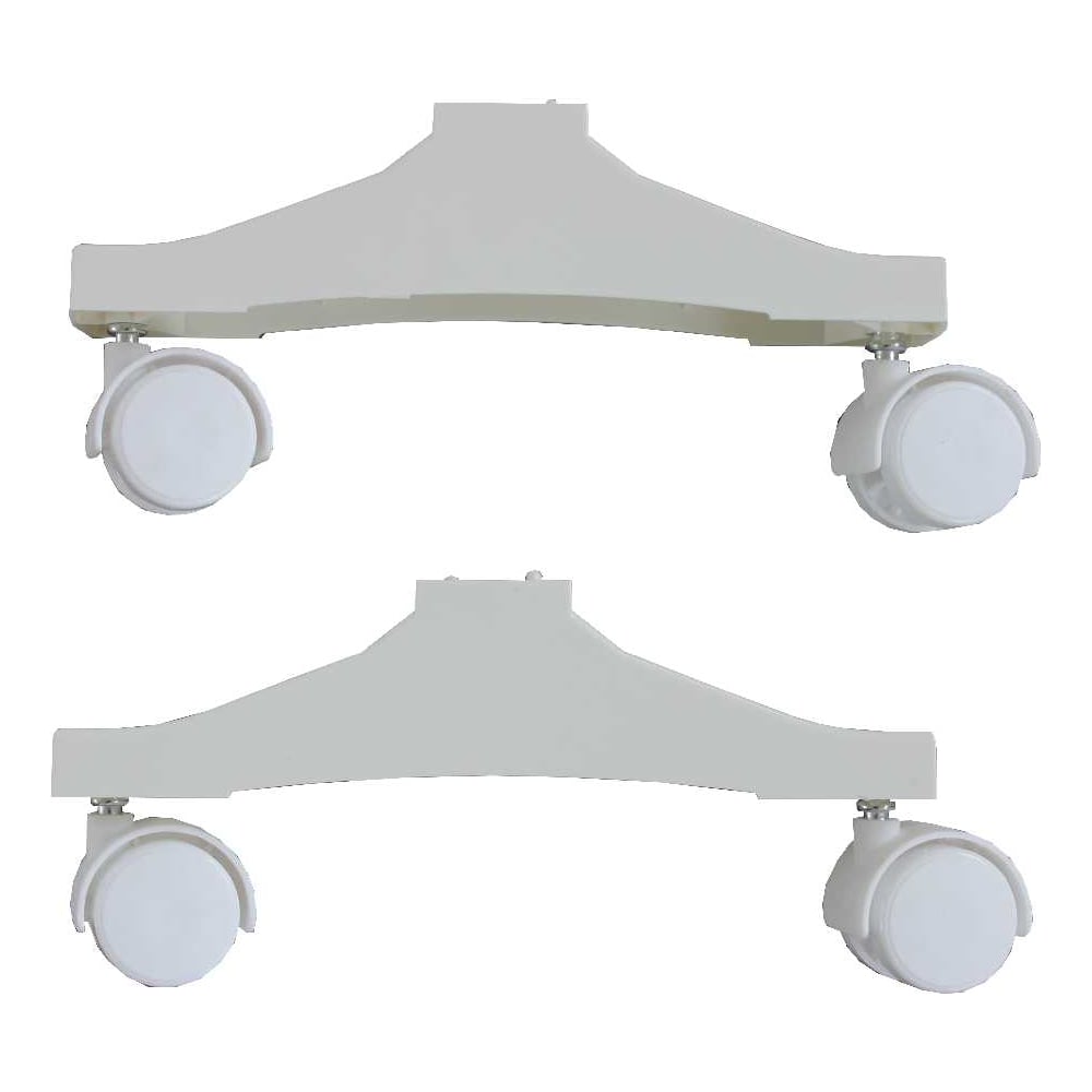 Изображение товара Комплект пластиковых ножек для IT с колесами белые ТЕПЛОФОН