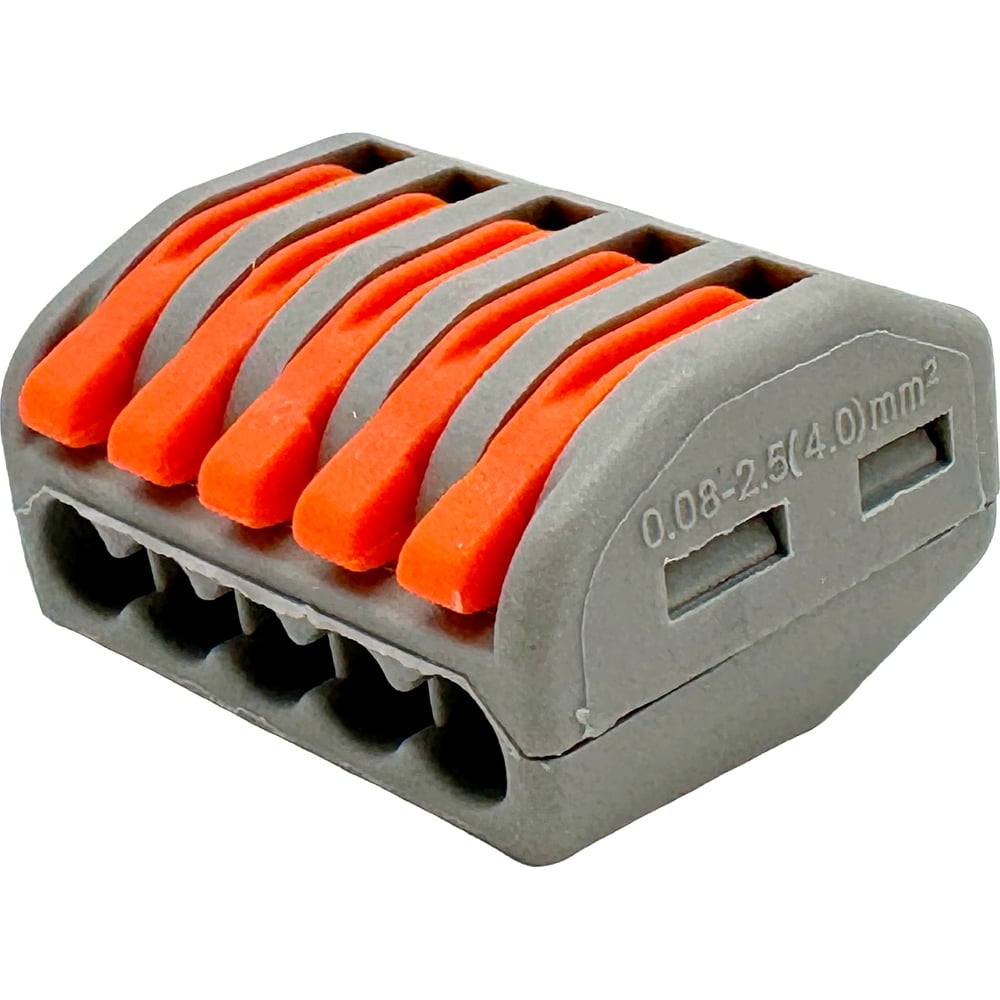 Изображение товара Клемма truEnergy 5 контактов комплект 25 шт для электромонтажа 32A 250V