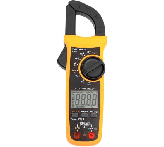 Изображение товара Токоизмерительные цифровые клещи Inforce с автодиапазоном 01-05-11