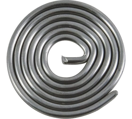 Изображение товара Припой ПОС 40 c канифолью, проволока диаметр 3 мм, улитка, 20 г КУРС 60593