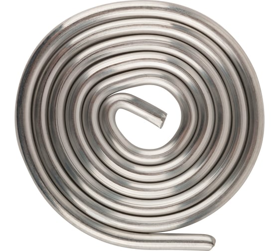 Изображение товара Припой ПОС 61 без канифоли, проволока диаметр 2 мм, улитка, 10 г КУРС 60581