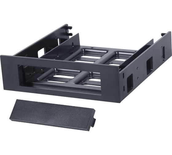 Изображение товара Салазки Gembird для установки HDD/SSD 2.5''/3.5'' в отсек 5.25", пластик, пакет, MF-35525