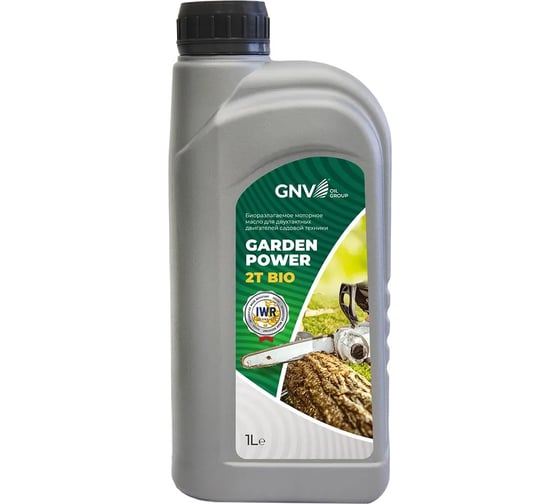 Изображение товара Масло Garden Power 2T Bio (зеленый) (1 л) API TC, JACO FC, ISO L-EGС GNV GGP2B12112801654000001