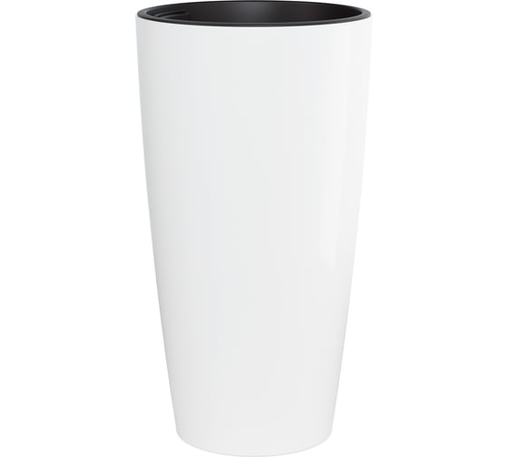 Изображение товара Кашпо ЗПИ "Альтернатива" "Рондо" 35л (со вставкой 15л) (белый) М8879