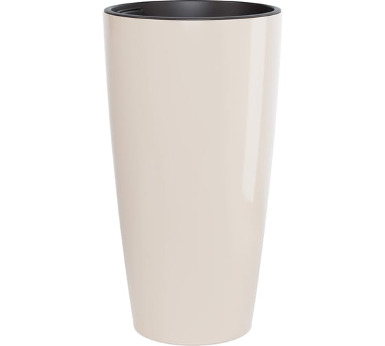 Изображение товара Кашпо ЗПИ "Альтернатива" "Рондо" 71л (со вставкой 23л) (бежевый) М8878
