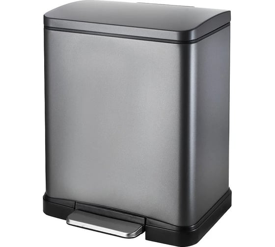 Изображение товара Педальное ведро WeltWasser WW LASSY TG 12L Серый матовый 10000006129