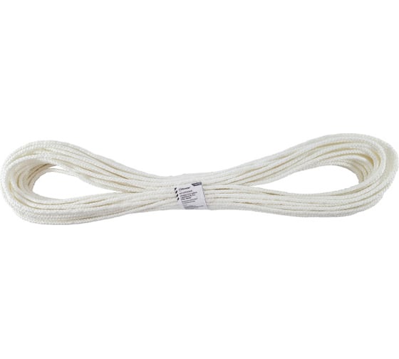Изображение товара Фал капроновый плетеный Политех 16-ти прядный с сердечником Ф6, 25 м, 650 кгс 8001740