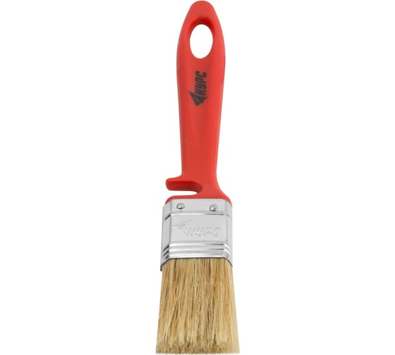 Изображение товара Кисть флейцевая КУРС Крафт, натуральная светлая щетина, пластиковая ручка с выемкой 25 мм 00841