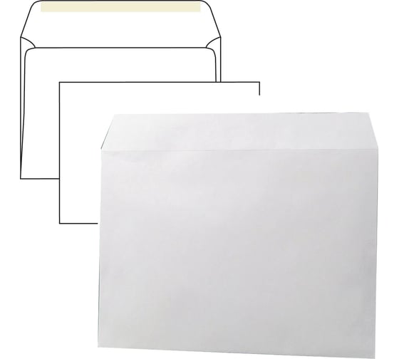 Изображение товара Конверты ОФИСМАГ С4 (229x324 мм), клей, 90 г/м2, КОМПЛЕКТ 250 шт., внутренняя запечатка, 71205, С4НКР-250 112177