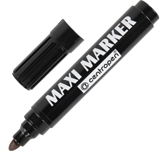Изображение товара Маркер перманентный универсальный ОФИСМАГ ЧЕРНЫЙ CENTROPEN "Maxi Marker", 2-4 мм, 8936, 5 8936 0112 151125